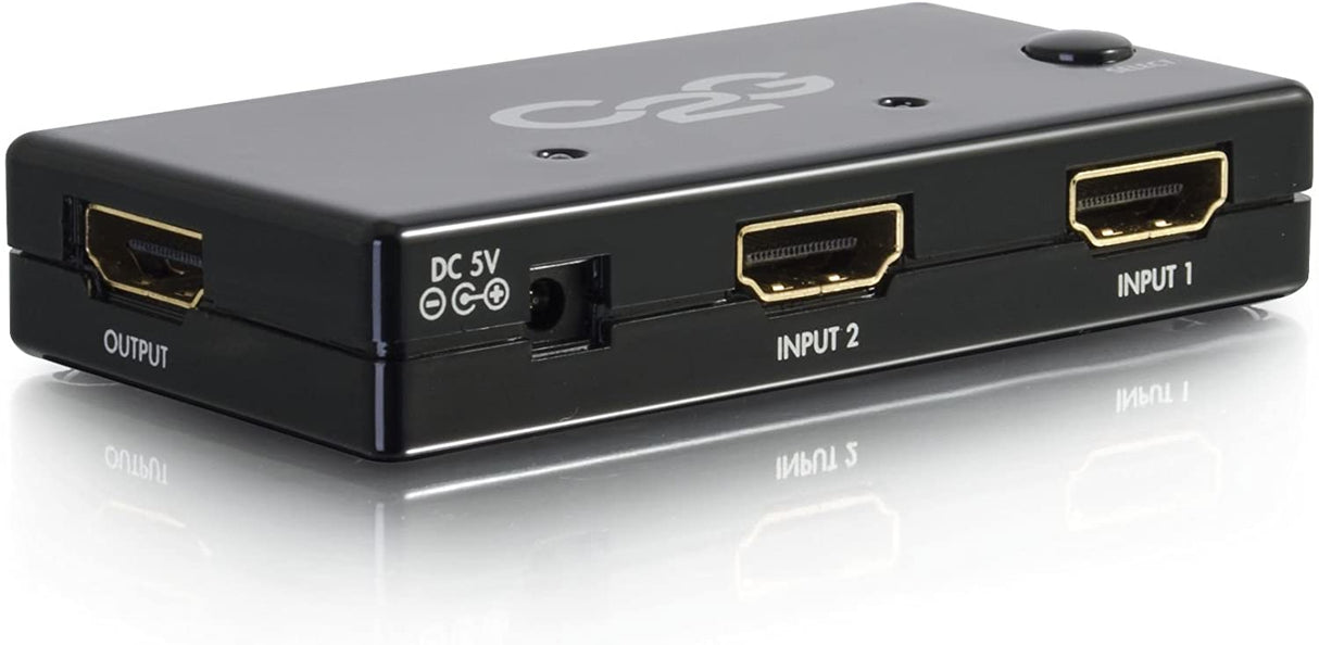 C2g/ cables to go C2G HDMI Switch, HDMI Selector Switch, 2 Port, Supports 1080p, Cables to Go 40349