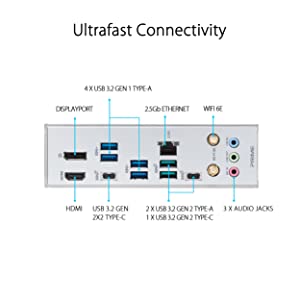 ASUS Prime Z790-A WiFi 6E LGA 1700(Intel®13th&12th) ATX Motherboard (16+1 DrMOS, PCIe 5.0,DDR5,4X M.2 Slots,2.5 Gb LAN,USB 3.2 Gen 2 Front Panel Type-C, Thunderbolt™ 4/USB4, DP)