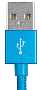 Monoprice Apple MFi Certified Lightning to USB Charge & Sync Cable - 3 Feet - Blue Compatible with iPhone X 8 8 Plus 7 7 Plus 6s 6 SE 5s, iPad, Pro, Air 2 - Palette Series 3 Feet Blue
