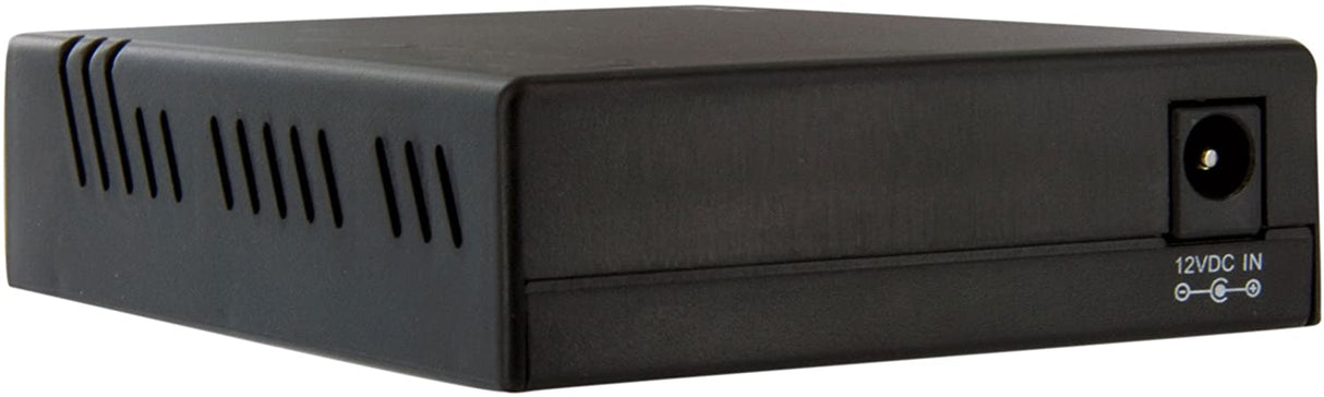 StarTech.com 10/100 Mbps Ethernet to Fiber Optic Media Converter - ST Multimode - 1310nm - 2km - Full/Half Duplex (MCM110ST2) Black