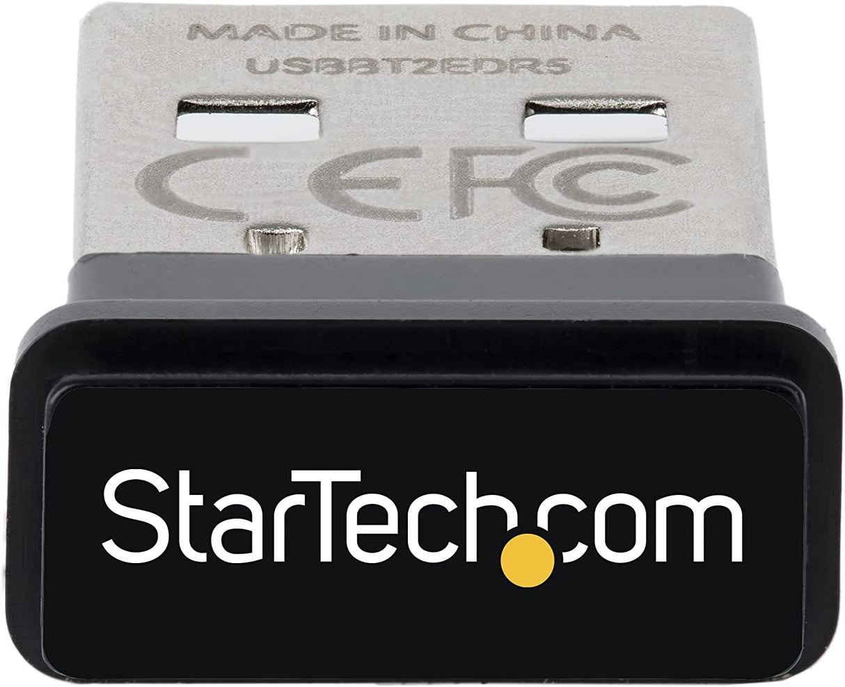 StarTech.com USB Bluetooth 5.0 Adapter, USB Bluetooth Dongle for PC/Computer, BT 5.0 Adapter for Headsets, Mini USB Bluetooth Receiver, Windows/Linux (USBA-BLUETOOTH-V5-C2), Black