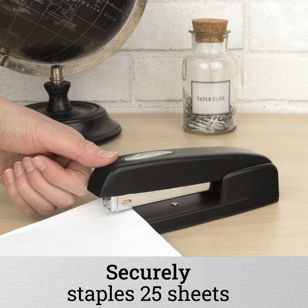 Swingline Stapler, 747 Iconic Desk Stapler, 25 Sheet Paper Capacity, Heavy Duty Stapler for Office Desktop or Home Office Supplies, Black (74741) Black - 74741 Pack of 1 Black Stapler