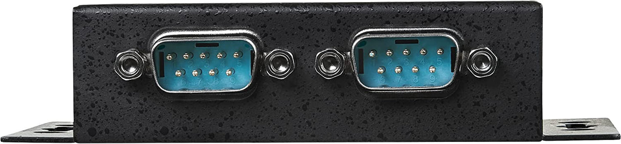 StarTech.com USB to Serial Adapter - 2 Port - Wall Mount - Din Rail Clips - Industrial - COM Port Retention - FTDI - DB9 (ICUSB2322I) 2 Port Industrial Adapter