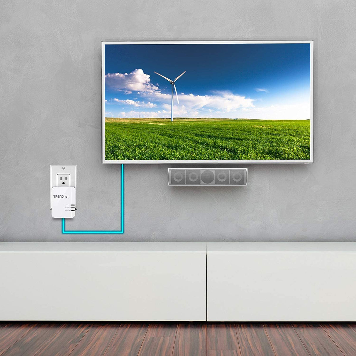 TRENDnet Powerline 1300 AV2 Adapter Kit, Includes 2 x TPL-422E Powerline Ethernet Adapters, IEEE 1905.1 & IEEE 1901, Gigabit Port, Range Up To 300m (984 ft), Simple Installation, White, TPL-422E2K AV2 1300 Starter Kit