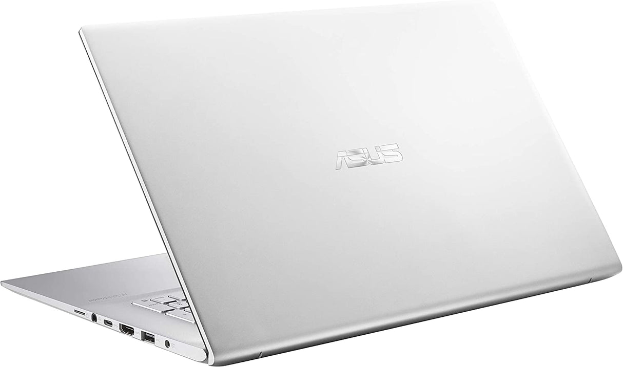 ASUS VivoBook 17 M712 Thin and Light Laptop, 17.3” HD+, AMD Ryzen 5 5500U Processor, 8GB DDR4 RAM, 128GB PCIe SSD + 1TB HDD, Radeon Graphics, Windows 11 Home, Transparent Silver, M712UA-DS59-CA