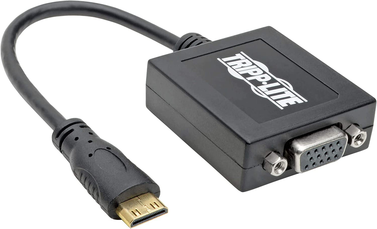 TRIPP LITE P131-06N-MINI Mini HDMI to VGA Converter Adapter Smartphone Tablet Ultrabook Mini-HDMI to VGA