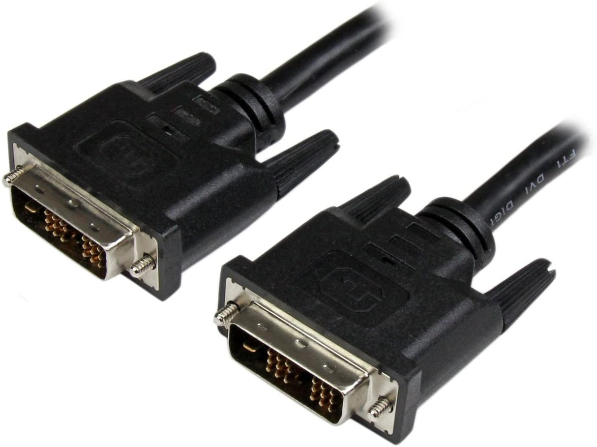 StarTech.com 3 ft DVI-D Single Link Cable - Male to Male DVI-D Digital Video Monitor Cable - DVI-D M/M - Black 3 Feet - 1920x1200 (DVIMM3)