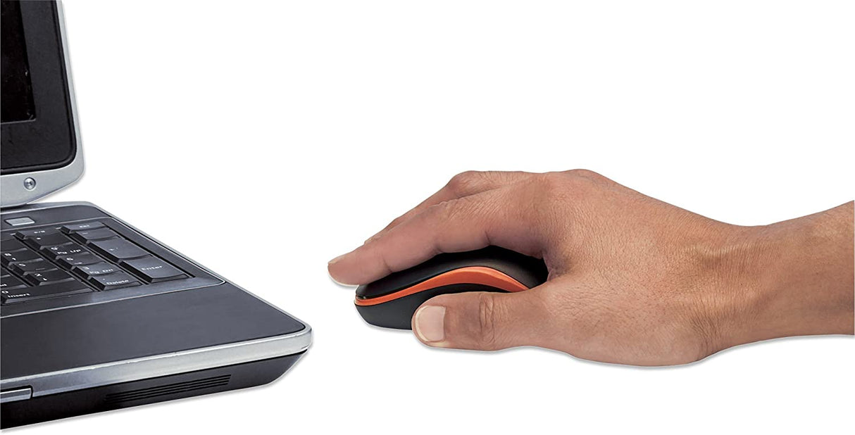 ICI179409 - Manhattan 179409 Success Wireless Optical Mouse (Orange Black)