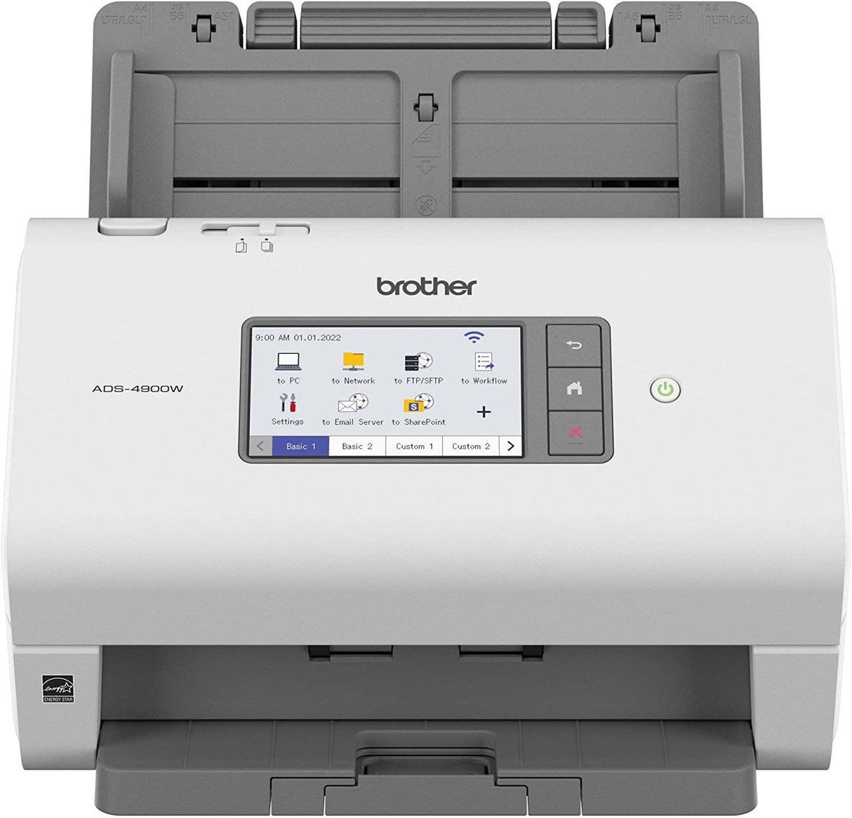 Brother ADS-4900W Professional Desktop Scanner with Fast Scan Speeds, Duplex, Wireless, and Large Touchscreen