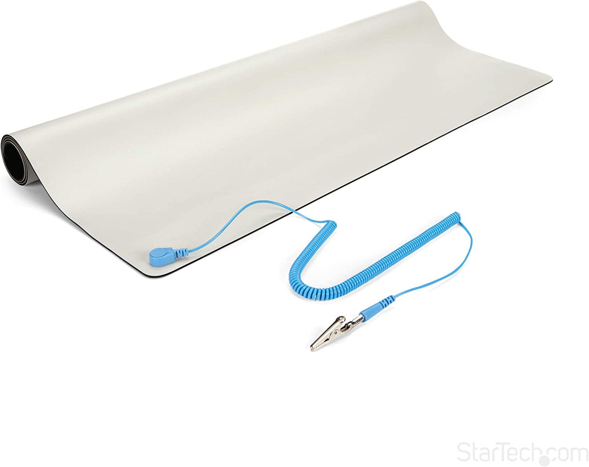StarTech.com Anti-Static Mat - 25” x 27.5” Electrical Grounding Desk Pad - For Home or Work - Beige (M3013) 24" x 27.5"