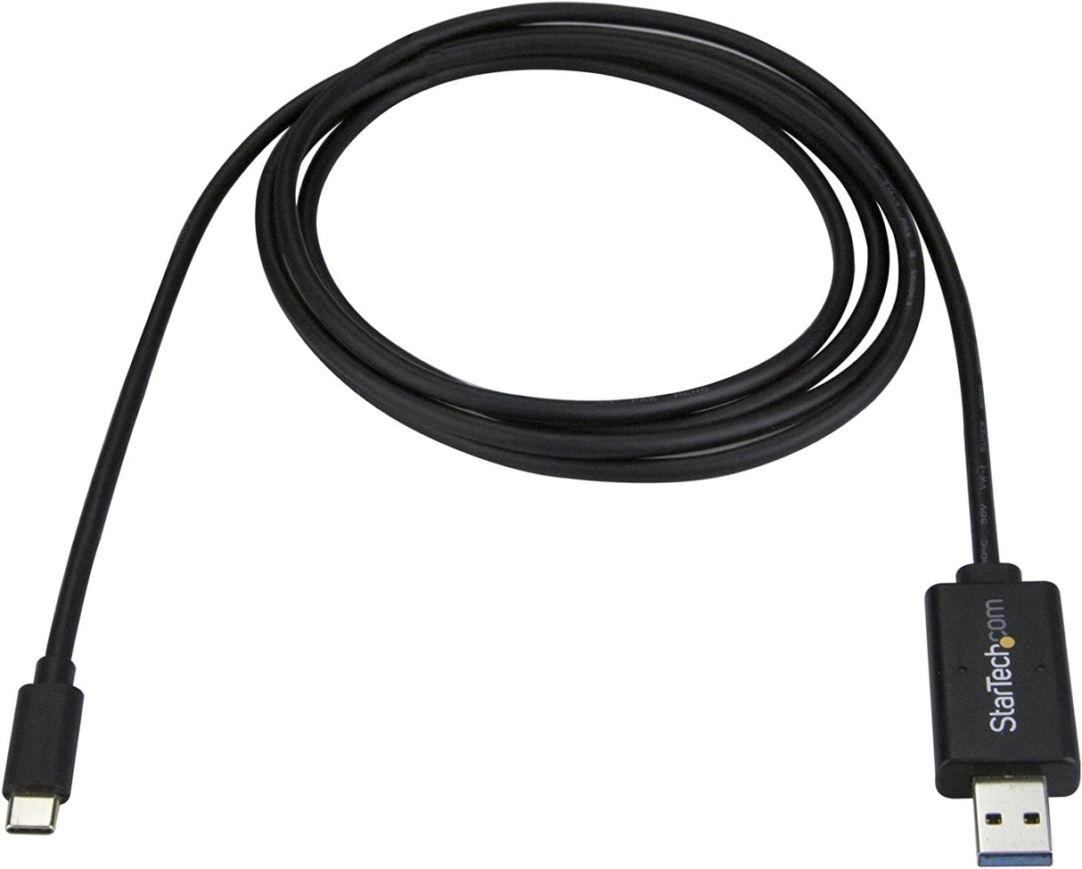 StarTech.com USB C to USB Data Transfer Cable - Mac/Windows - USB 3.0 - Windows Easy Transfer Cable - Mac Data Transfer (USBC3LINK)