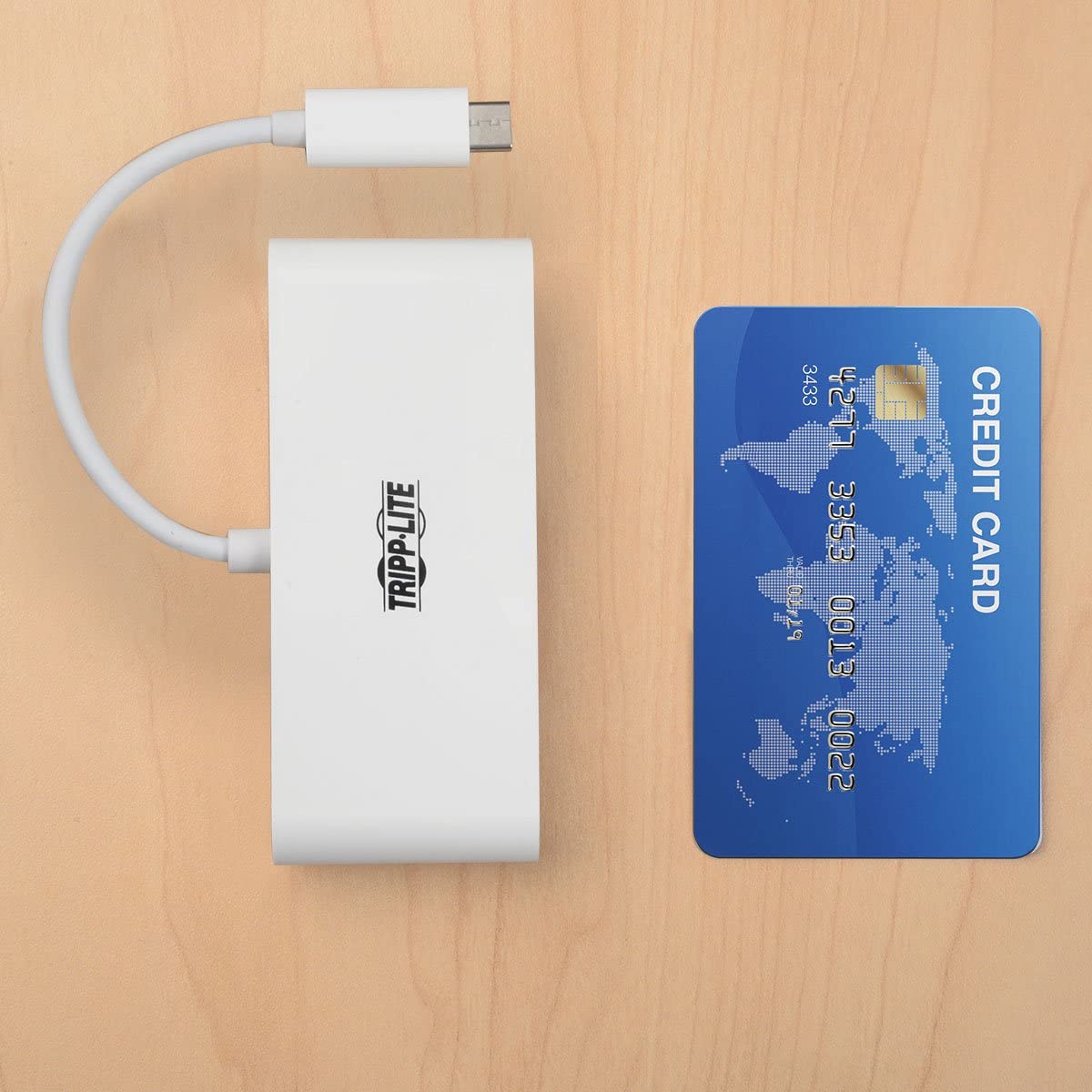 Tripp Lite 4-Port USB 3.1 Gen 1 USB-C to USB-A Portable Hub with x4 USB-A & USB-C Charging Port 5 Gbps (U460-004-4A-C)