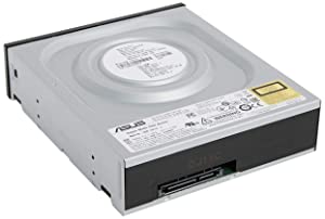 Asus DRW-24F1ST/BLK/B/AS 24X SATA Internal DVD+/-RW Drive Without Software, Black