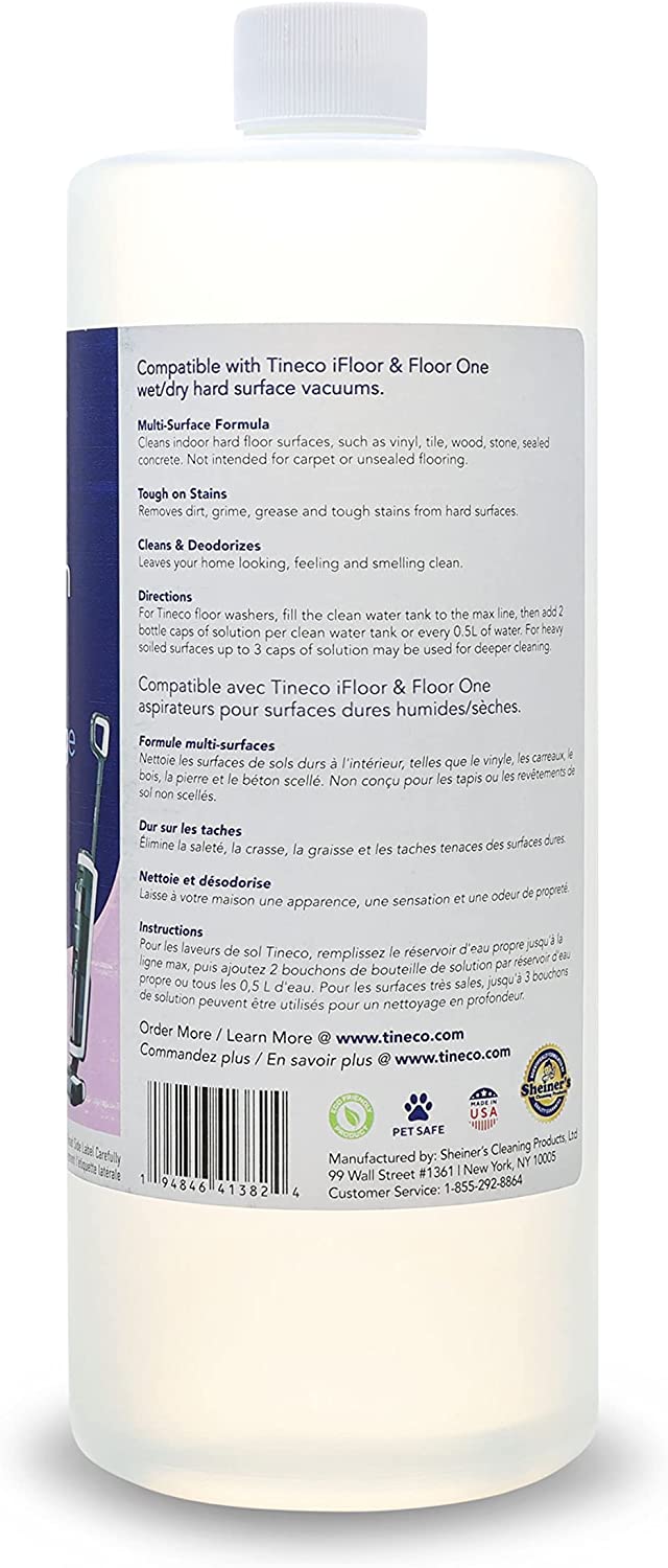 Tineco Multi-Surface Cleaning Solution 32Fl oz (0.95L) for Floor Cleaners, Lavender (9FWWS100600)