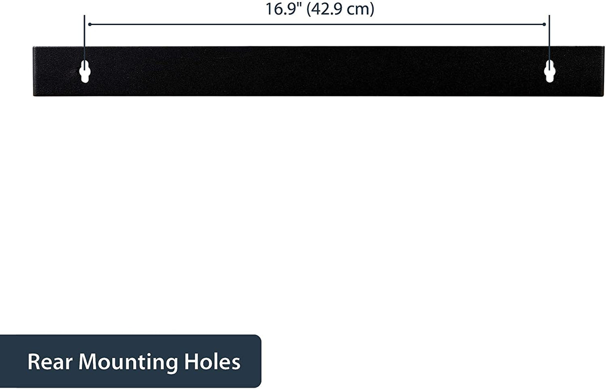 StarTech.com 1U Hinged Wall Mount Patch Panel Bracket - 4 inch Deep - 19" Patch Panel Swing Rack for Shallow Network Equipment- 17lbs (WALLMOUNTH1)