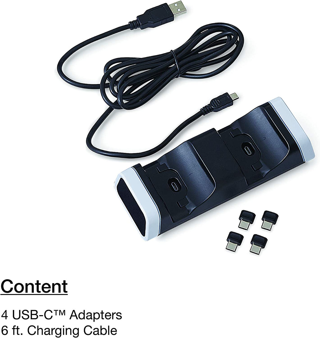 Verbatim Dual Charging Stand for use with Playstation 5 DualSense Wireless Controller 70725