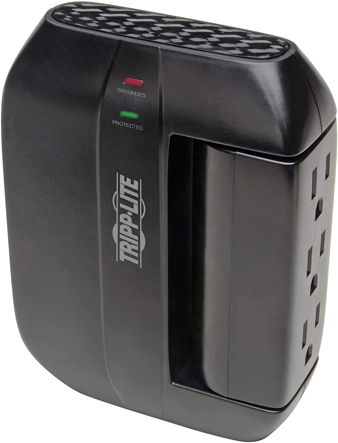 Tripp Lite SWIVEL6 6 Outlet Surge Protector Power Strip, 3 Rotatable Outlets, Black, Lifetime Limited Warranty & Dollar 20,000 Insurance 6 Rotatable Outlet Direct Plug-in Outlet