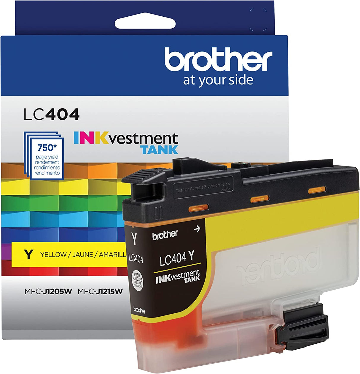 Brother Genuine LC404Y Yellow INKvestment Tank Ink Cartridge