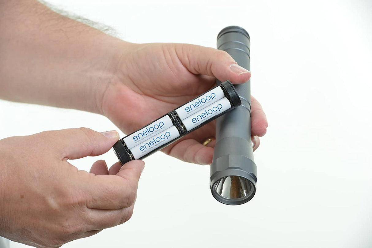 Panasonic BK-4MCCA8BA eneloop AAA 2100 Cycle Ni-MH Pre-Charged Rechargeable Batteries, 8 Pack Standard Batteries