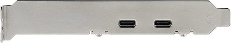 StarTech.com PCIe USB 3.1 Card - 2x USB C 3.1 Gen 2 10Gbps - PCIe Gen 3 x4 - ASM3142 Chipset - USB Type C PCI Express Card (PEXUSB312C3)