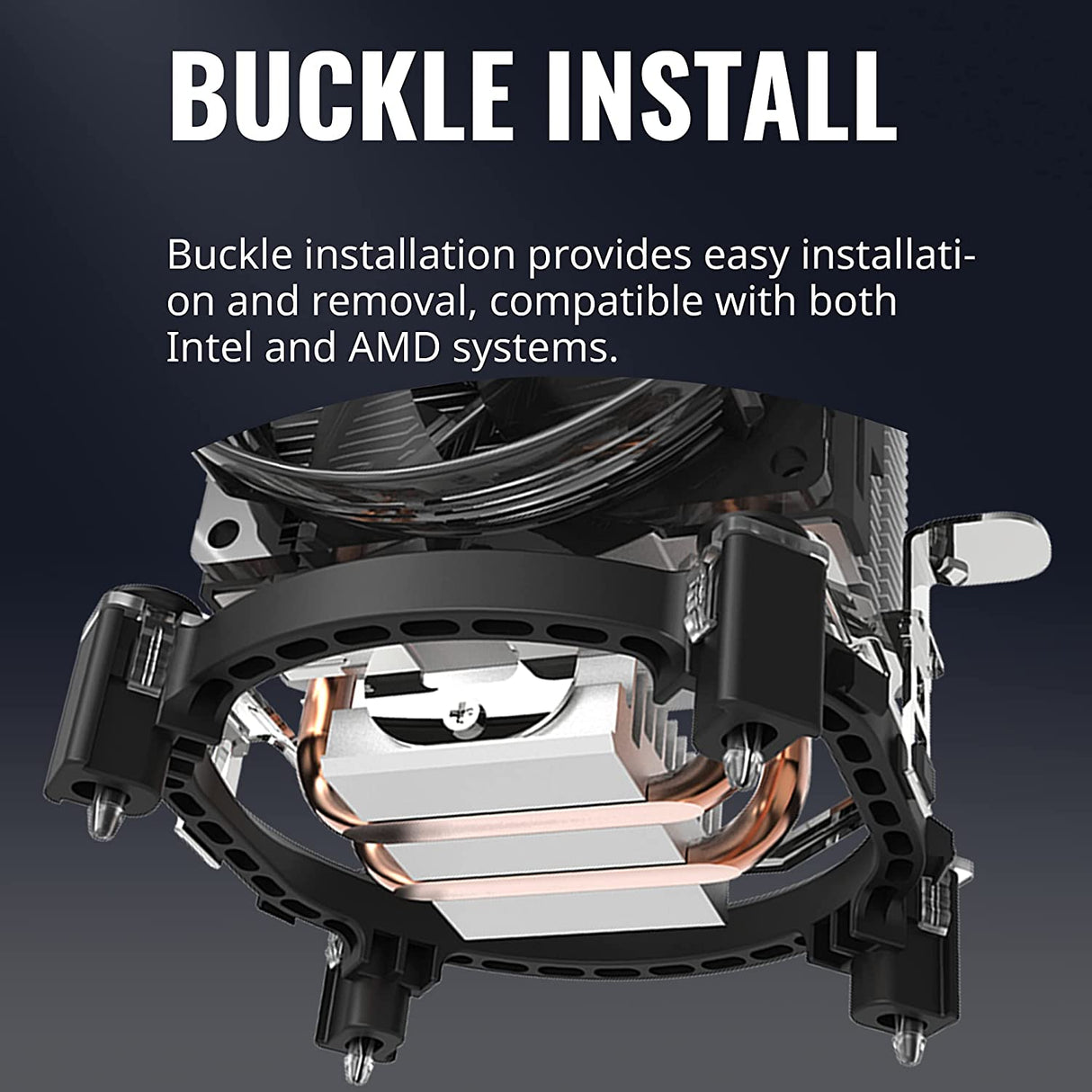 Cooler Master Hyper T20 Compact CPU Air Cooler, 95mm Fan, 2 Copper Direct Contact Heat Pipe for AMD Ryzen/Intel LGA1200/1151 Hyper T20 2 Heat Pipes