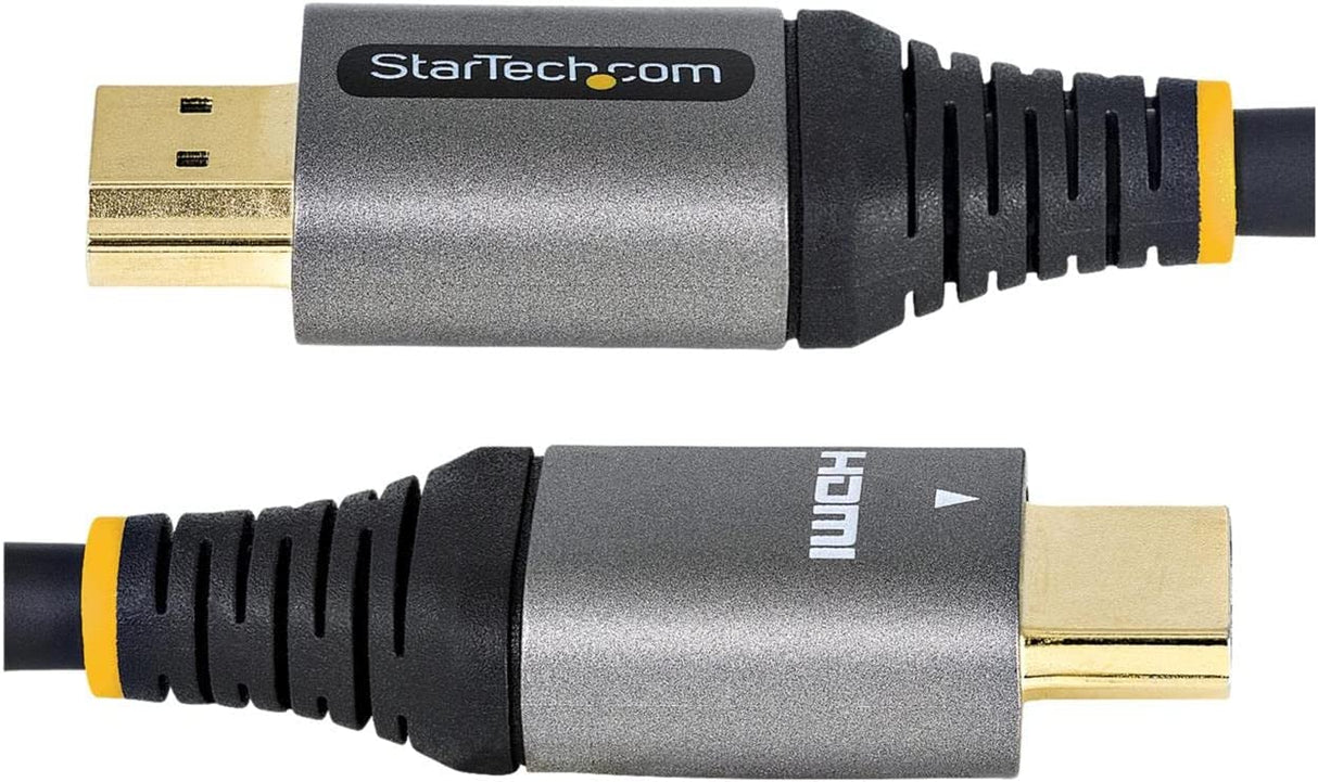 StarTech.com 20in (50cm) HDMI 2.1 Cable 8K - Certified Ultra High Speed HDMI Cable 48Gbps - 8K 60Hz/4K 120Hz HDR10+ eARC - Ultra HD 8K HDMI Cord - Monitor/TV/Display - TPE Jacket (HDMM21V50CM)