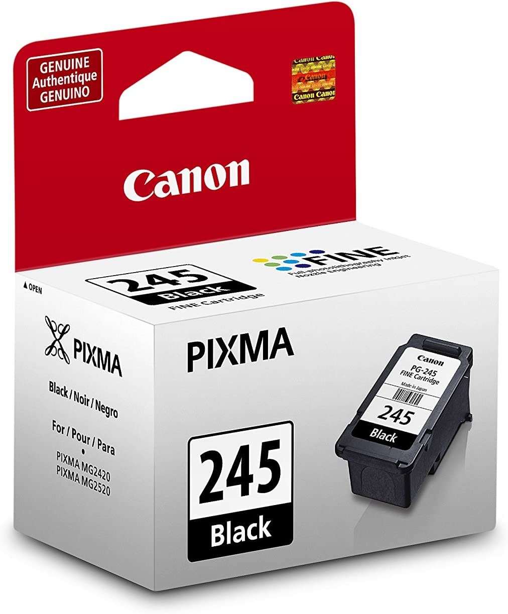 Canon CL-241 Color Ink Cartridge & PG-245 Black Ink Cartridge Compatible to iP2820, MG2420, MG2924, MG2920, MX492, MG3020, MG2525, TS3120, TS302, TS202, TR4520