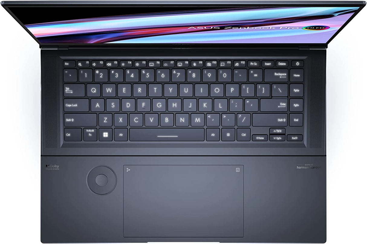 ASUS Zenbook Pro 16X OLED 16” 4K OLED 16:10 Touch Display, ASUS Dial, Intel Core™ i9-12900H, GeForce RTX 3060 Graphics, 32GB RAM, 1TB SSD, Windows 11 Pro, Tech Black, UX7602ZM-XS91T-CA