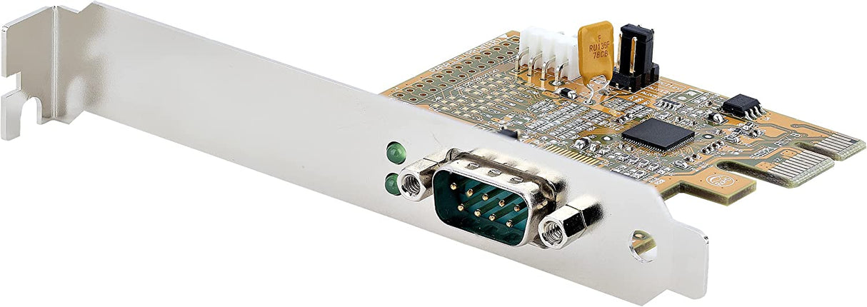 StarTech.com PCI Express Serial Card, PCIe to RS232 (DB9) Serial Interface Card, PC Serial Card, 16C1050 UART, Standard and Low Profile Brackets, COM Retention, Windows/Linux (11050-PC-SERIAL-CARD)
