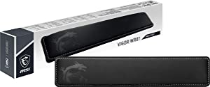 MSI WR01 Cooling Gel Memory Foam Wrist Rest, Antibacterial Coating, Ice Silk Lycra Fabric, Ergonomic Comfort, Anti-Slip, Perfect for Full Size Keyboards