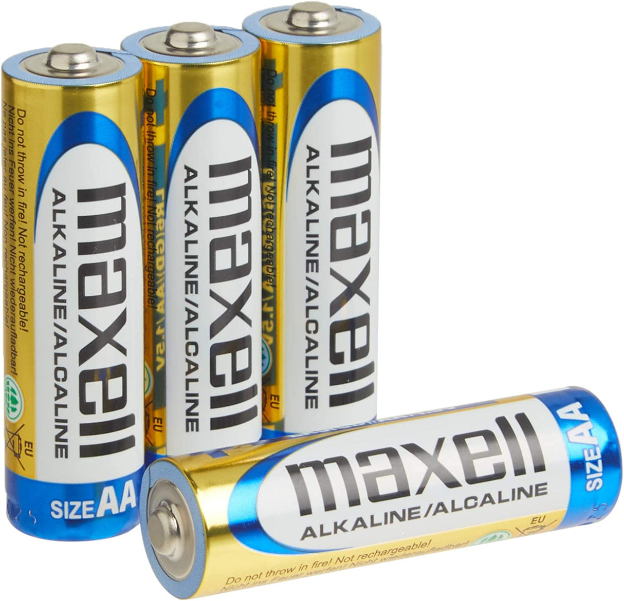 Maxell 723465 Ready-to-go Long Lasting and Reliable Alkaline AA Battery 4-pk