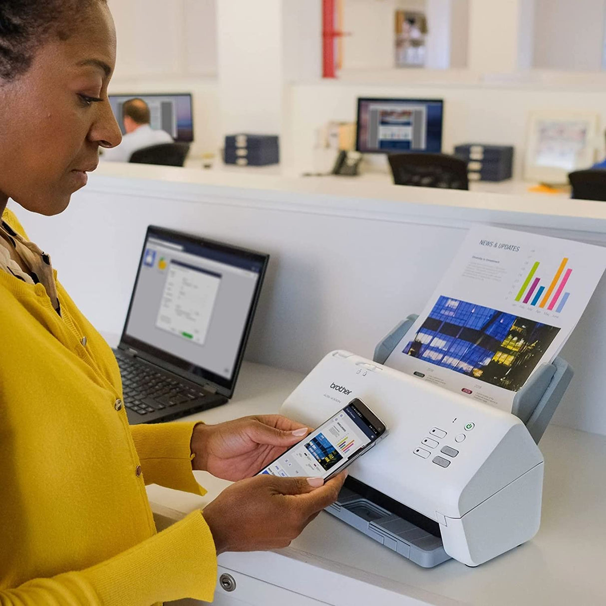 Brother ADS-4300N Professional Desktop Scanner for Business Workgroups