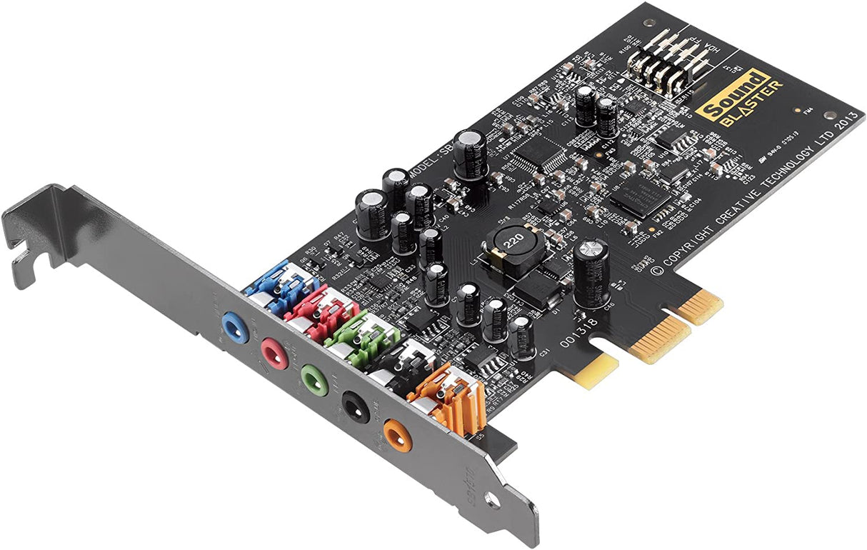 Creative Sound Blaster Audigy FX PCIe 5.1 Sound Card with High Performance Headphone Amp 5.1 Channel Surround Sound