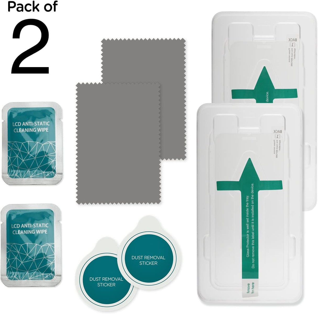 IOGEAR iPhone 7 Shatterproof Instant Align Screen Protector- 2 Pack