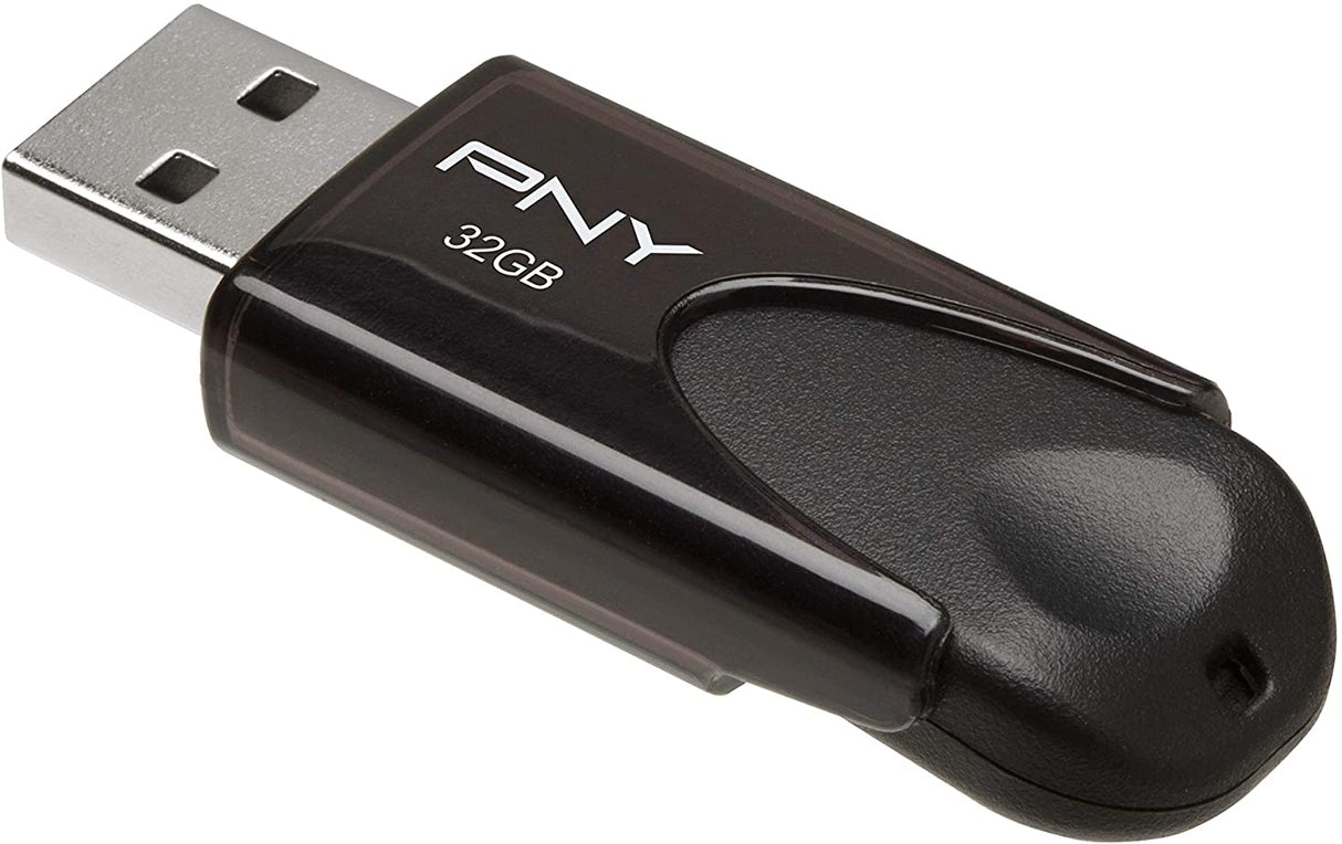 PNY 32GB Attaché 4 USB 2.0 Flash Drive - Black (P-FD32GATT4-GE) 32GB FLASH DRIVE
