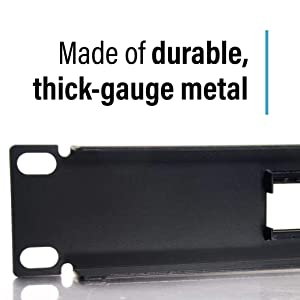 C2g/ cables to go C2G 12-Port Patch Panel - Blank 1U Keystone Panel For Ethernet Cables - Works With Almost Any Snap-In Jack Including Cat6 - 03857, Black 12 Port