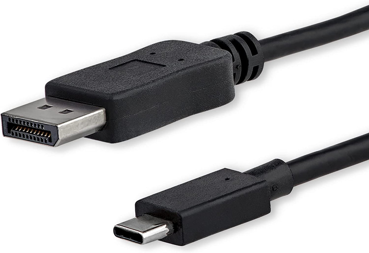 StarTech.com 6ft/1.8m USB C to DisplayPort 1.2 Cable 4K 60Hz - USB-C to DP Adapter HBR2 - USB Type-C DP Alt Mode to DP Monitor Video Cable (CDP2DPMM6B) - Limited stock, see similar item CDP2DP2MBD 6 ft / 2 m Black