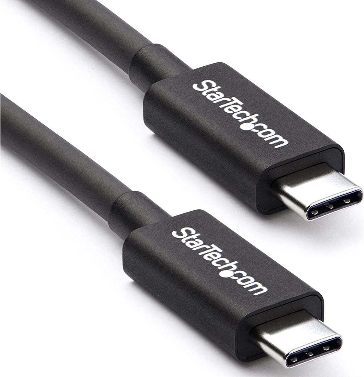StarTech.com 40Gbps Thunderbolt 3 Cable - 1.6ft/0.5m - Black - 5k 60Hz/4k 60Hz - Certified TB3 USB-C Charger Cord w/ 100W Power Delivery (TBLT34MM50CM) 1.5ft 40Gbps | Black