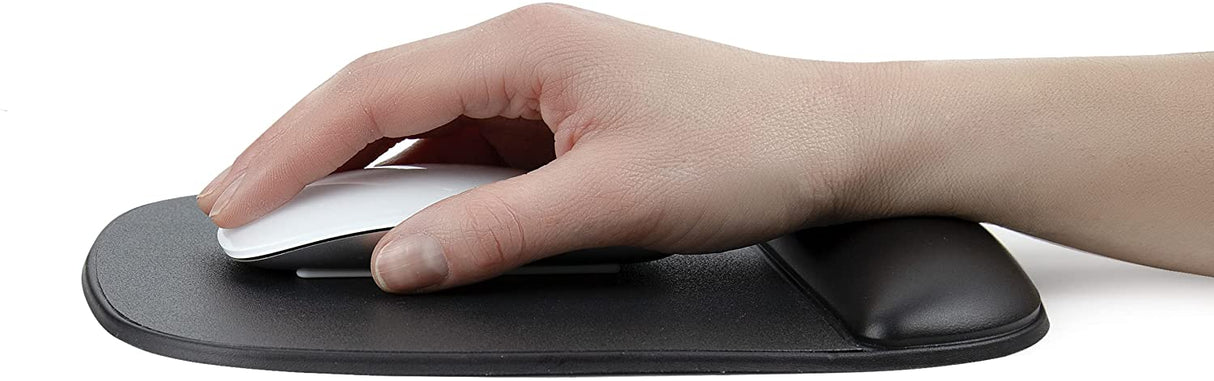 StarTech.com Mouse Pad with Hand Rest, 6.7x7.1x0.8in (17x18x2cm), Ergonomic Mouse Pad with Wrist Support, Desk Wrist Pad w/ Non-Slip PU Base, Cushioned Gel Mouse Pad w/ Palm Rest (B-Ergo-Mouse-PAD)