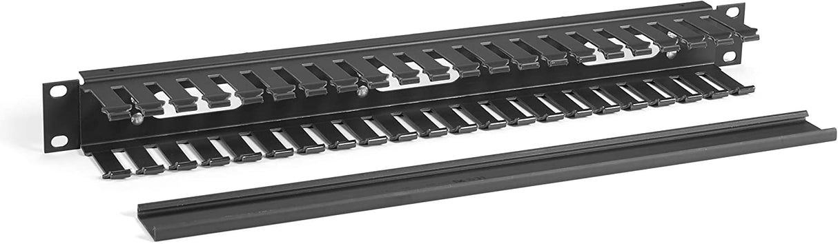 Black box network services Black Box Network - RMT100A-R4 Horizontal Cable Manager - Matte Black - Steel - TAA Compliant