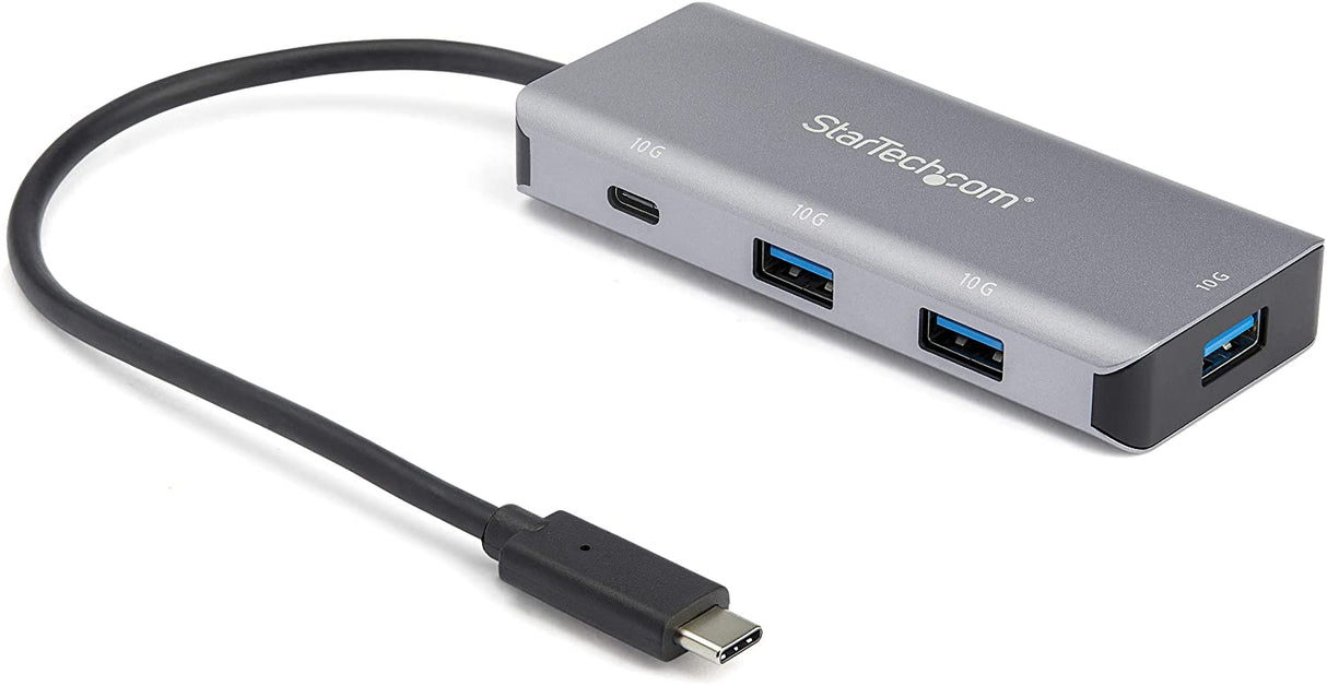 StarTech.com 4-Port USB-C Hub - 10Gbps - 3x USB-A & 1x USB-C - 9.8” Host Cable (HB31C3A1CB) 4 Port | w/ 3x USB A & 1x USB C | USB Bus Powered