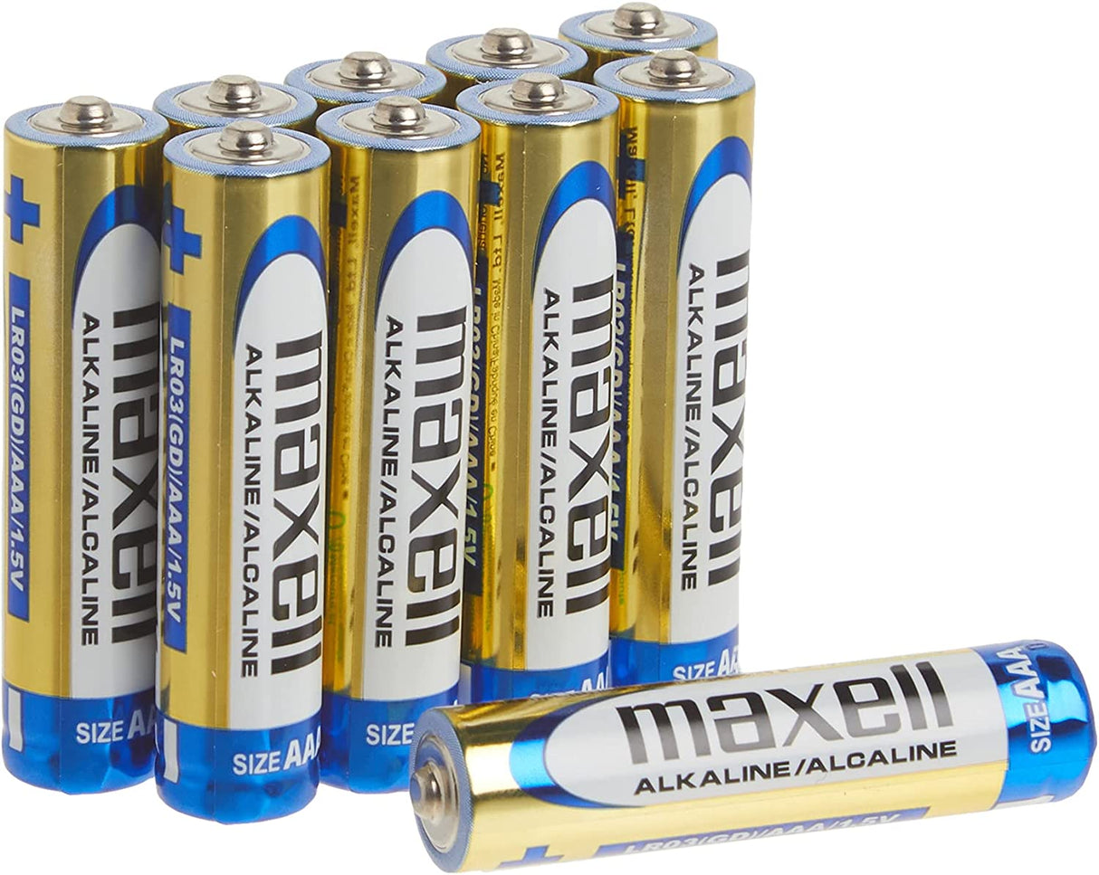 Maxell 723810 Ready-to-go Long Lasting and Reliable Alkaline Battery AAA Cell 10-Pack