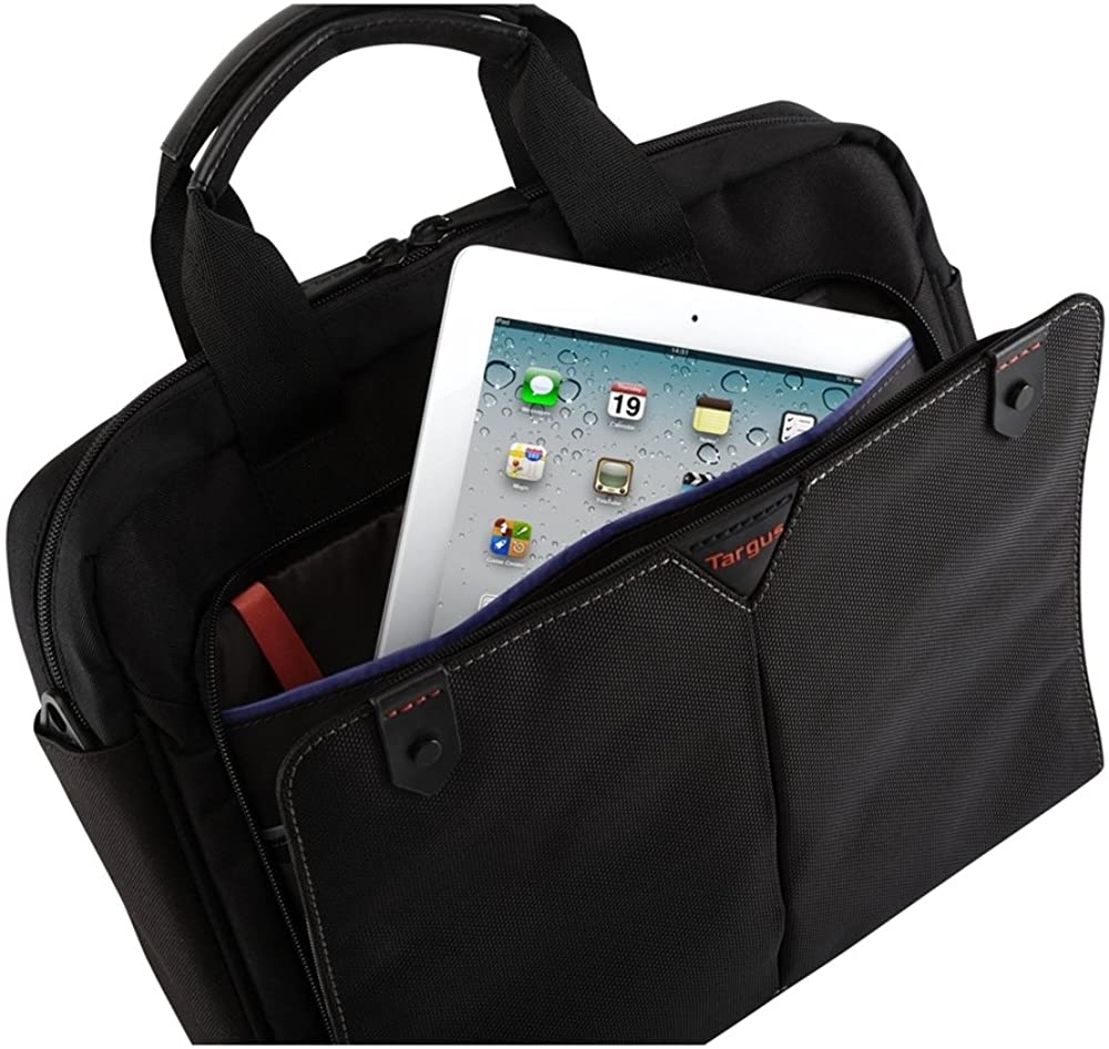 Targus Classic Plus Topload Case for Laptops 14-Inch, Handle and Shoulder Strap, Black (CN514CA)