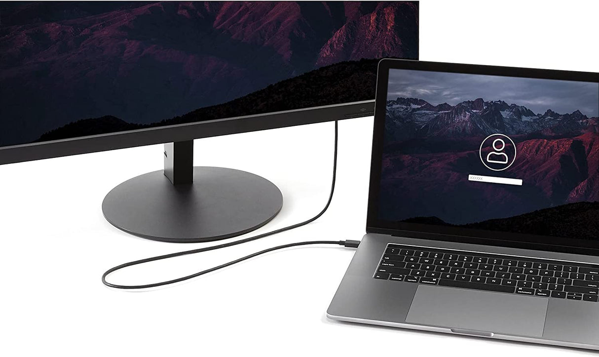 StarTech.com 6ft/1.8m USB C to DisplayPort 1.2 Cable 4K 60Hz - USB-C to DP Adapter HBR2 - USB Type-C DP Alt Mode to DP Monitor Video Cable (CDP2DPMM6B) - Limited stock, see similar item CDP2DP2MBD 6 ft / 2 m Black