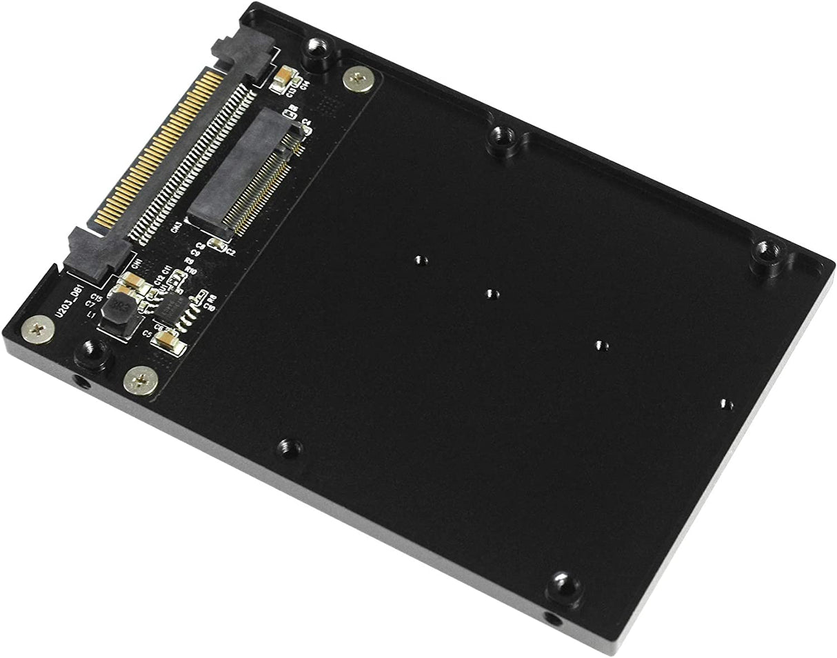 Vantec Multi-Size M.2 NVMe to U.2 (SFF-8639) 2.5"" SSD Adapter (MRK-NVM2U2-BK), Convert M.2 NVMe into U.2 not for SATA, Black