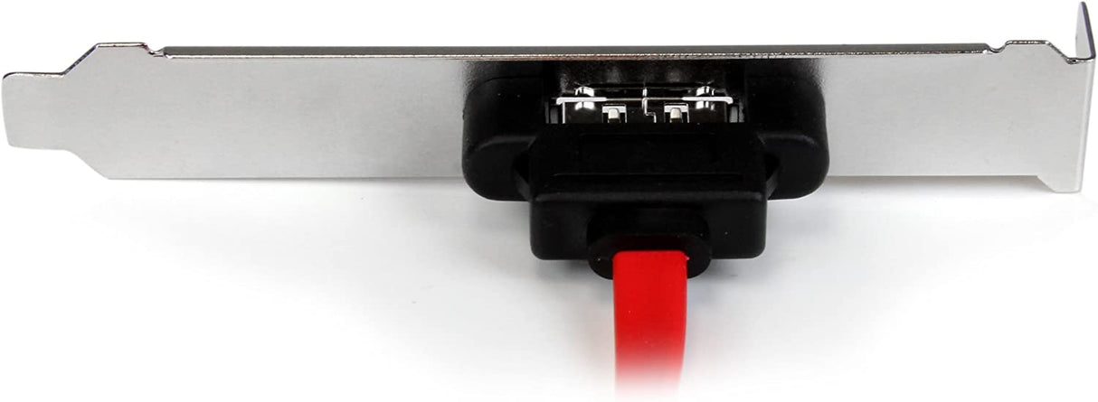 StarTech.com 18in 1 Port SATA to eSATA Plate Adapter - External SATA Plate - 6Gbps eSATA Port - Internal SATA to eSATA Adapter - 18 inch (ESATAPLT18IN) Standard 1 Port (18")