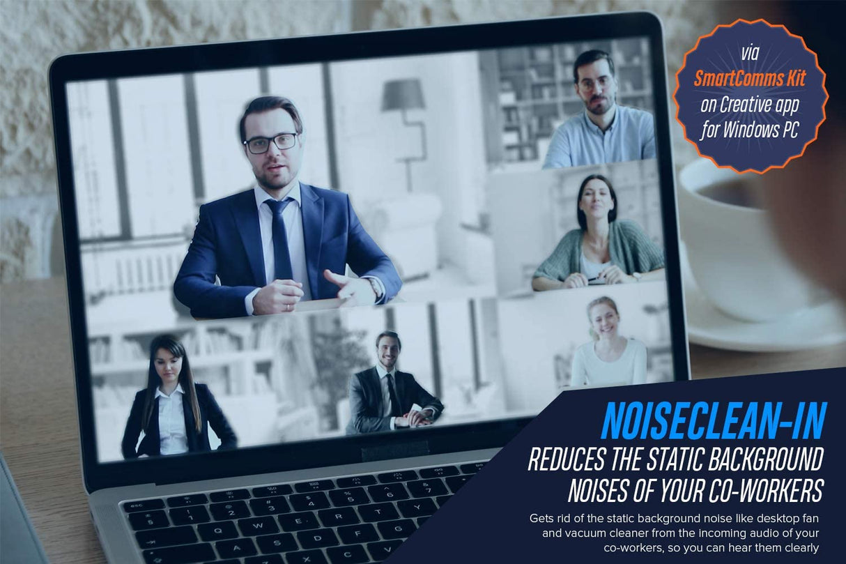 Creative Sound Blaster Play! 4 Hi-res External USB-C DAC and Sound Adapter Ft. VoiceDetect Auto Mic Mute/Unmute, Two-Way Noise Cancellation, Bass Boost/Dynamic EQs, for Video Calls on Windows PC With Auto Mute and Two-way Noise Cancellation