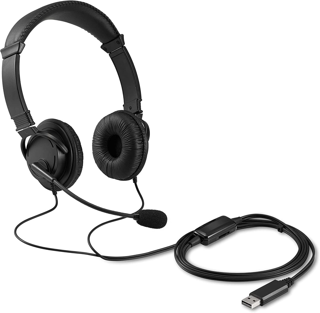 Kensington Hi-Fi USB Headphones with Mic & Volume Control Button (K33065WW)