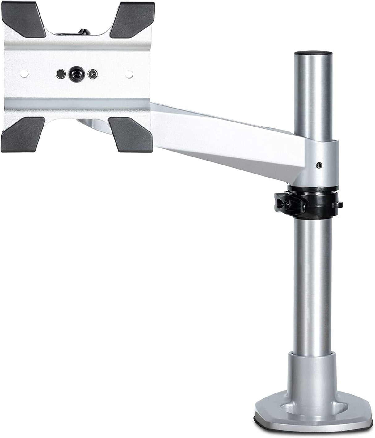 StarTech.com StarTech.com Desk Mount Monitor Arm - VESA or Apple iMac/Thunderbolt Display up to 14kg - Articulating Height Adjustable Single Desktop Monitor Pole Mount - Clamp/Grommet - Silver Silver Single Joint Arm