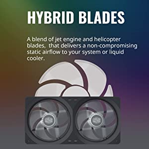 Coolermaster Cooler Master MasterFan SF240R ARGB Integrated Fan, ARGB Customizable Lighting, Cable Management, 240mm PWM Control for PC Case, Liquid and Air Cooler (MFX-B2D2-18NPA-R1) SF240R ARGB 240mm Integrated